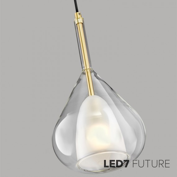 Loft Industry Modern - Gold Glass Drops